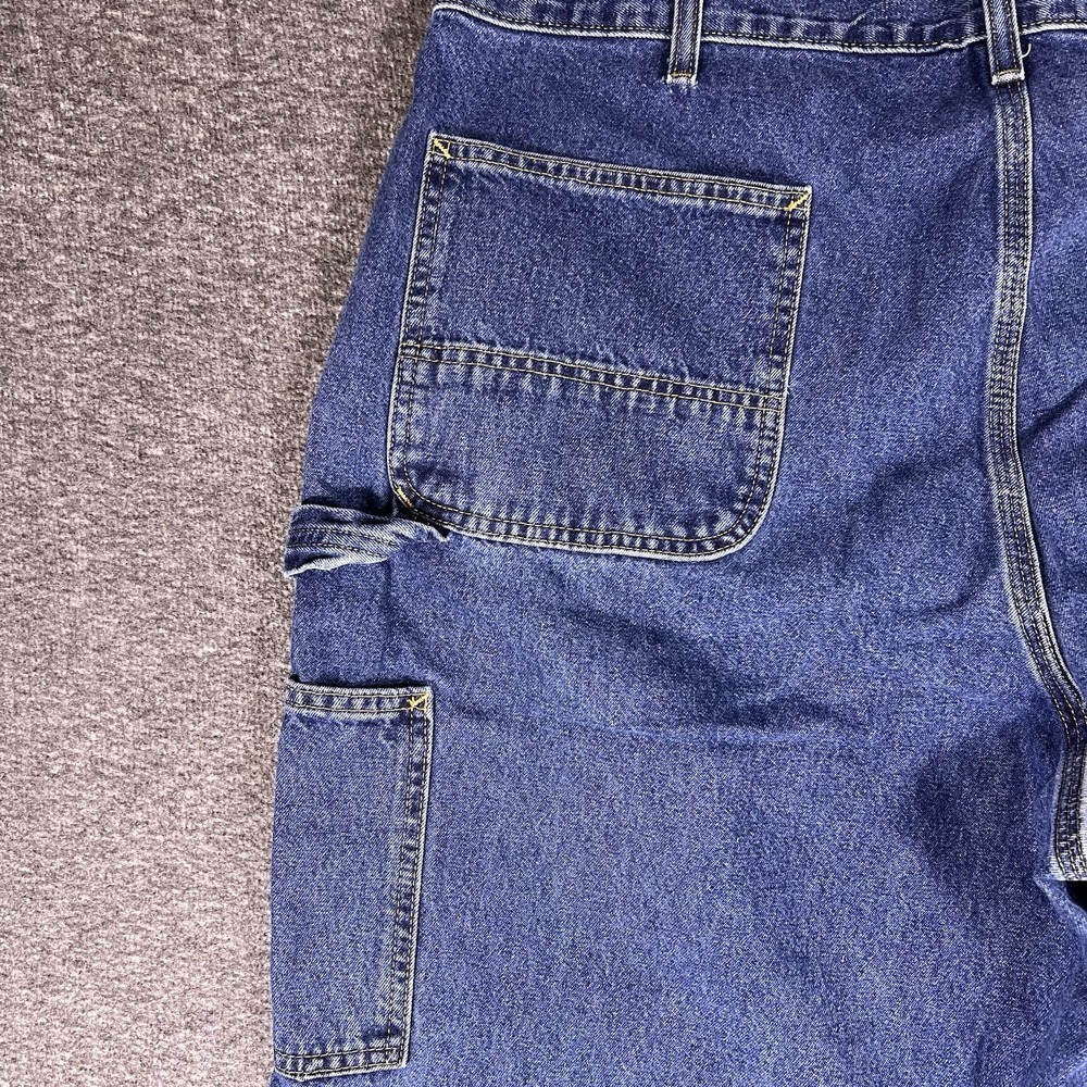 Carhartt B13 DPS Carpenter Jeans Men 41x31 Blue Loose Fit Workwear Utility Denim - Picture 10 of 14